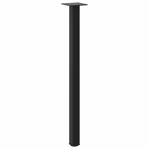 Sofabordben 4 stk. 72-74 cm stål sort