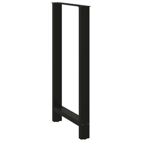 Sofabordben 2 stk. 60x(110-111) cm stål sort