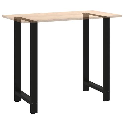 Sofabordben 2 stk. 60x(110-111) cm stål sort