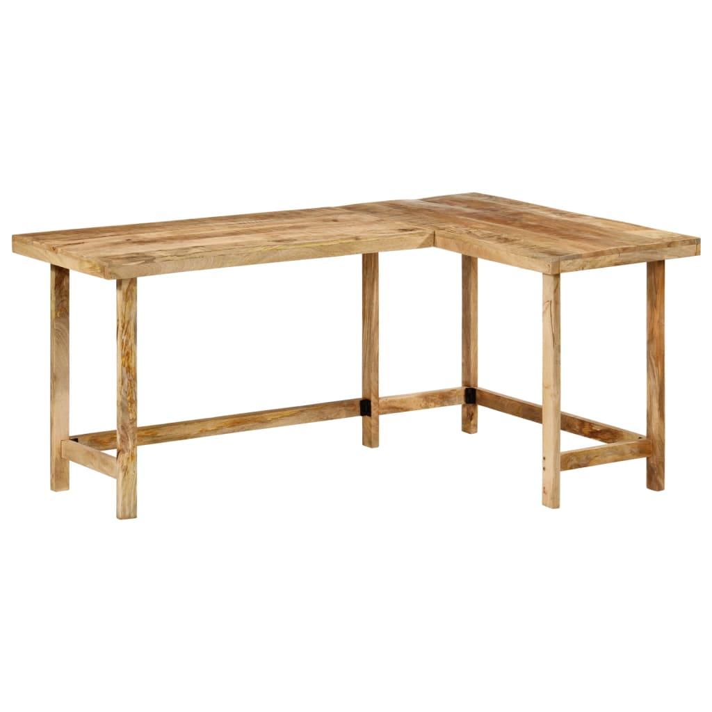 Skrivebord 165x110x75 Cm Massivt Mangotræ