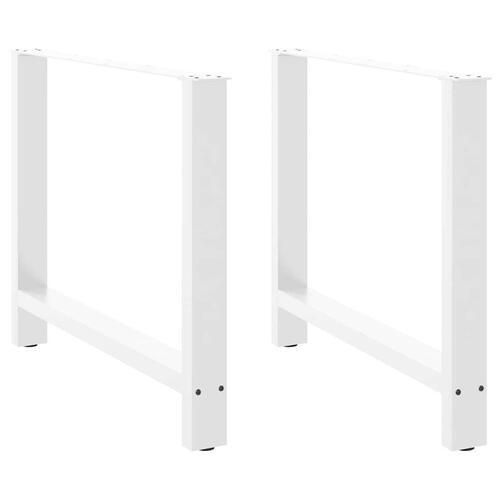 Sofabordben 2 stk. 100x(72-73) cm stål hvid