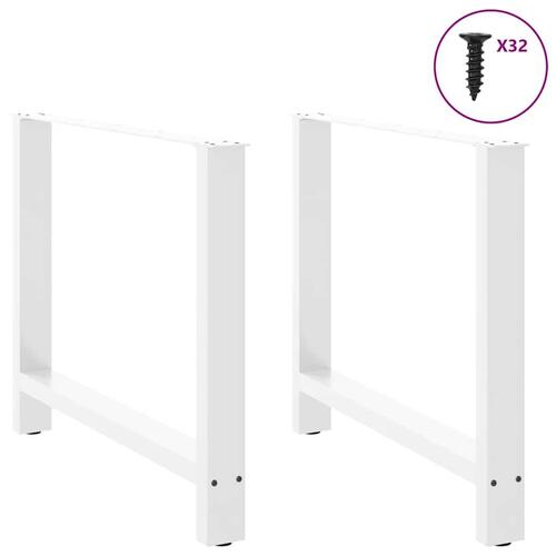 Sofabordben 2 stk. 100x(72-73) cm stål hvid