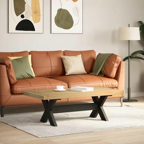 Sofabord NOAIN A-formede ben 120x60x40 cm massivt træ fyrretræ