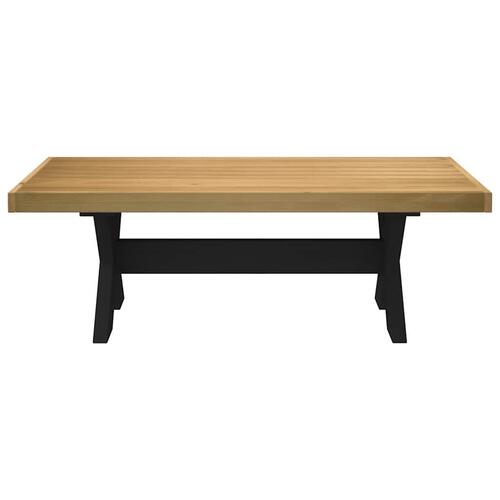 Sofabord NOAIN A-formede ben 120x60x40 cm massivt træ fyrretræ