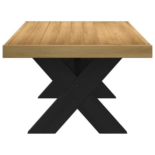 Sofabord NOAIN A-formede ben 120x60x40 cm massivt træ fyrretræ