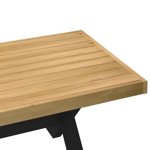 Sofabord NOAIN A-formede ben 120x60x40 cm massivt træ fyrretræ