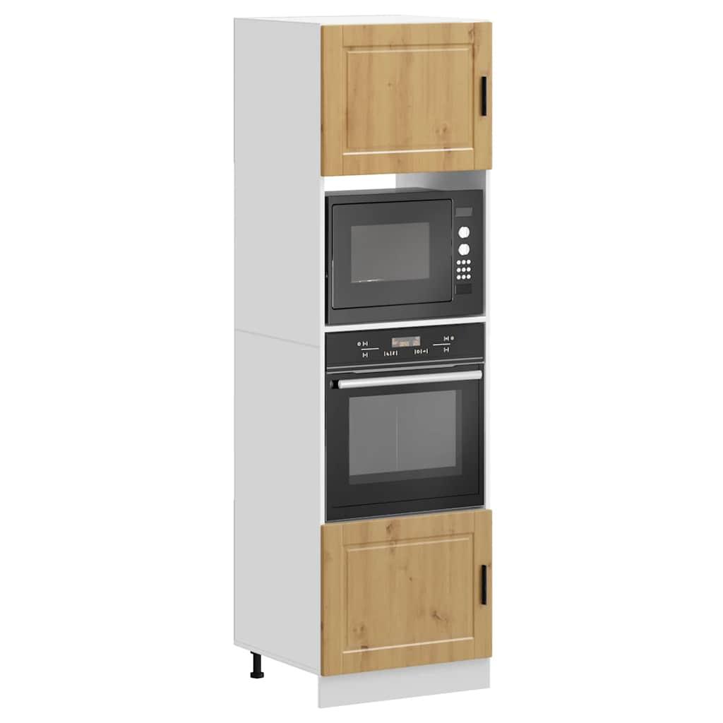 Ovnskabe 2 stk. Porto konstrueret træ egetræsfarvet