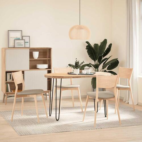 Hårnåle bordben 4 stk. 72 cm massivt stål sort