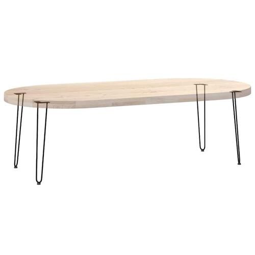 Hårnåle bordben 4 stk. 72 cm massivt stål sort