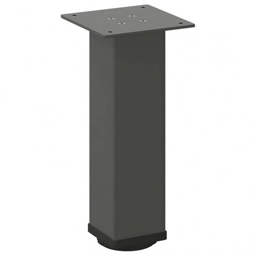 Sofabordsben 4 stk. antracit 42-44 cm stål