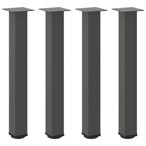 Konsolbordben 4 stk. antracit 72-74 cm stål