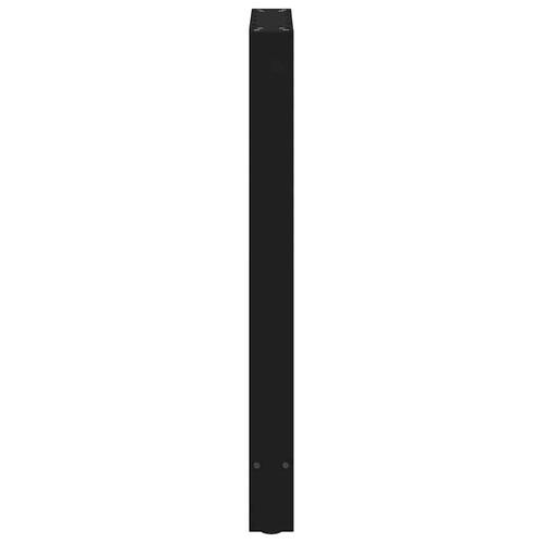 Sofabordben 2 stk. 40x(90-91) cm stål sort