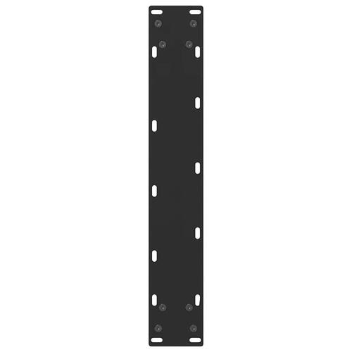Sofabordben 2 stk. 40x(90-91) cm stål sort