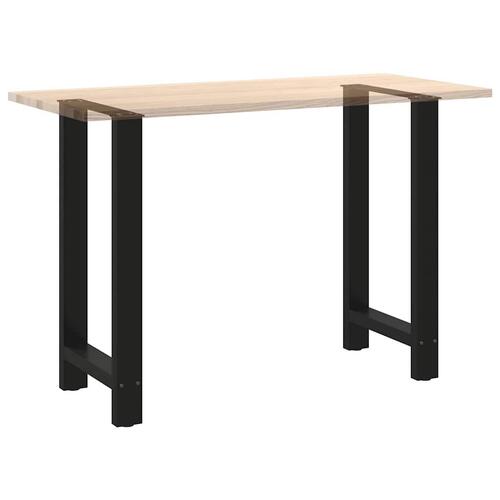 Sofabordben 2 stk. 40x(90-91) cm stål sort