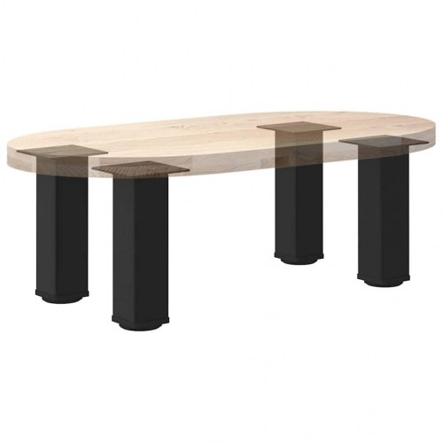 Sofabordsben 4 stk. sort 30-32 cm stål