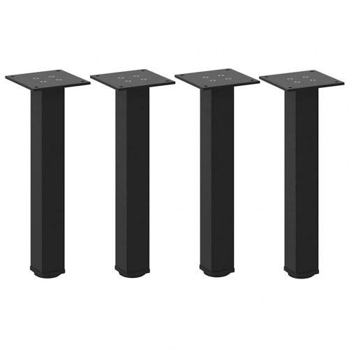 Sofabordsben 4 stk. - sort stål 30-32 cm