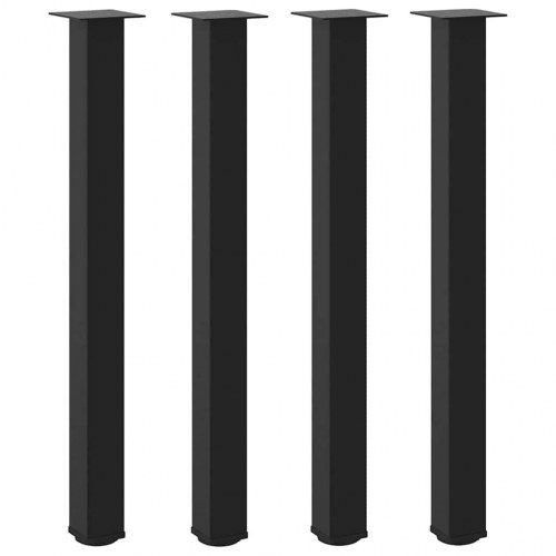Barbordsben 4 stk. sort 100-102 cm stål