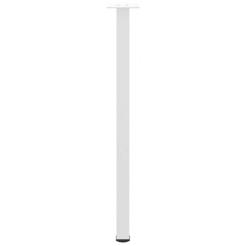Bordben 4 stk. i stål - hvid, 72-74 cm