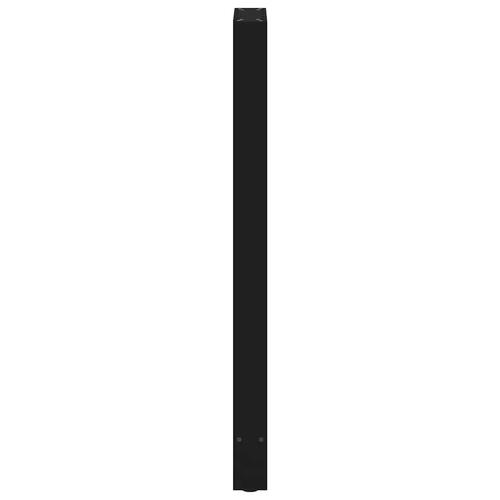 Sofabordben 2 stk. 40x(110-111) cm stål sort