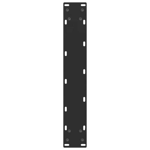 Sofabordben 2 stk. 40x(110-111) cm stål sort