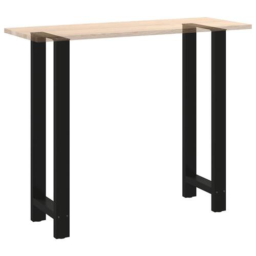 Sofabordben 2 stk. 40x(110-111) cm stål sort