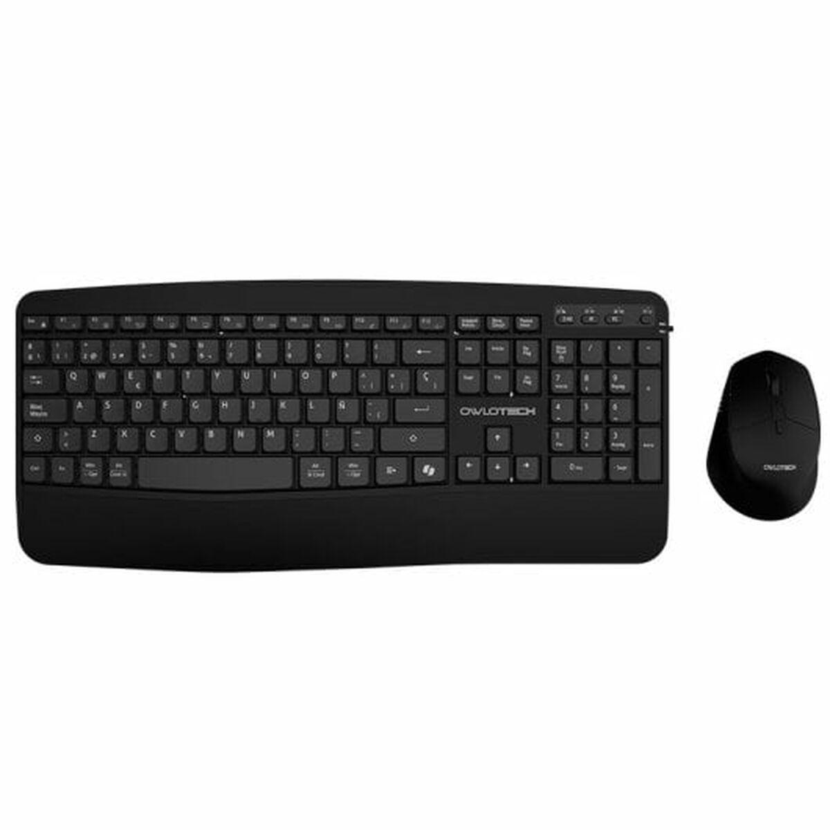 Tastatur Og Mus Owlotech Ek500 Sort