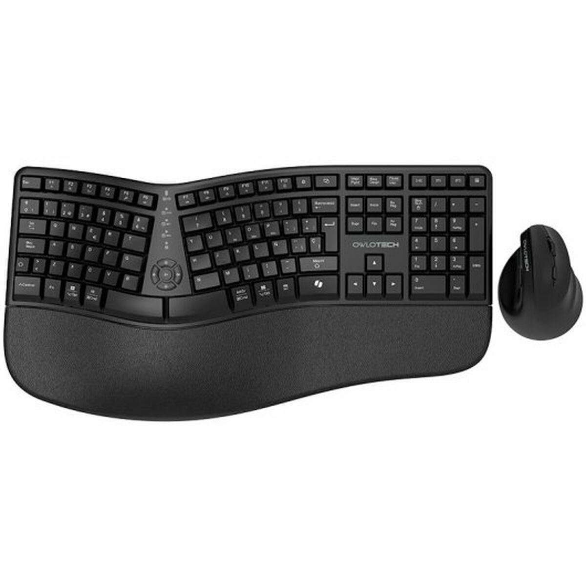 Tastatur Og Mus Owlotech Ek500 Sort