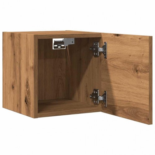 Væghængte tv-skabe - 2 stk., 30,5×30×30 cm, kunsteg