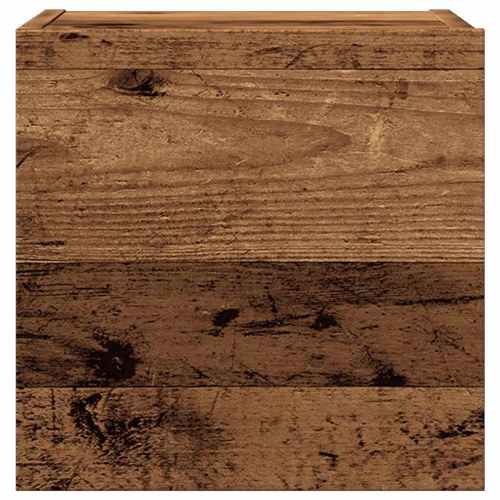 Væghængte tv-skabe - 2 stk., 30,5×30×30 cm, antikt træ