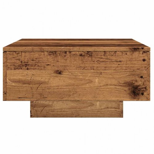 Sofabord 90 × 60 × 31 cm i konstrueret træ - gammelt trælook