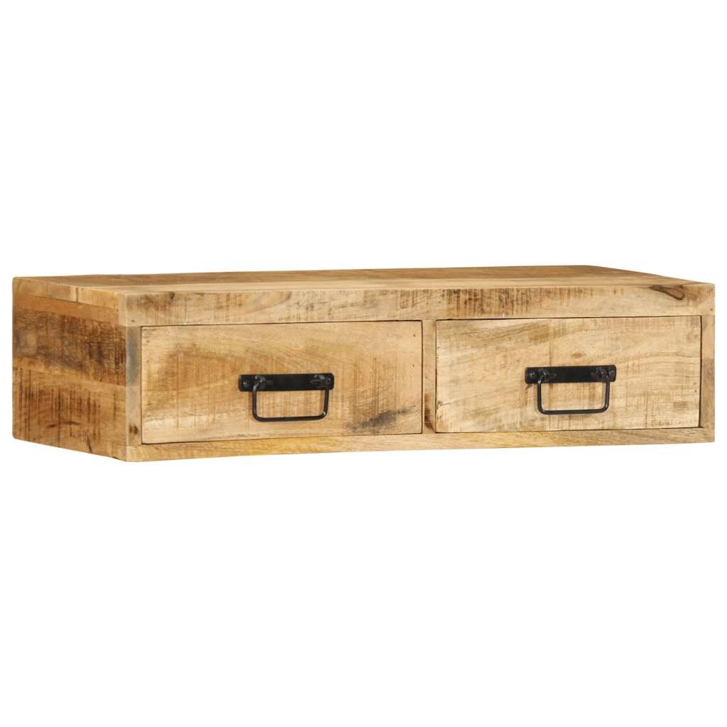 Væghængt Tv-skab 80x30x19cm Massivt Ru Mangotræ