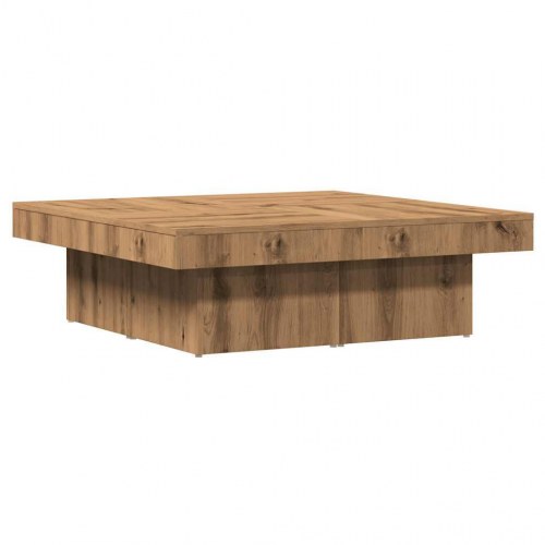 Sofabord 90×90×28 cm i konstrueret træ - kunsteg
