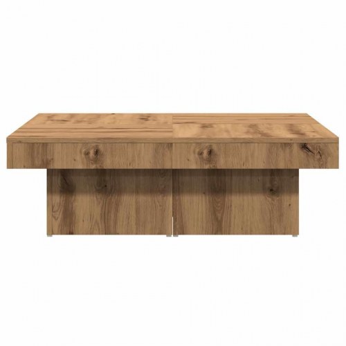 Sofabord 90×90×28 cm i konstrueret træ - kunsteg