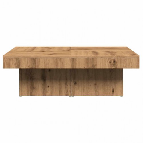 Sofabord 90×90×28 cm i konstrueret træ - kunsteg