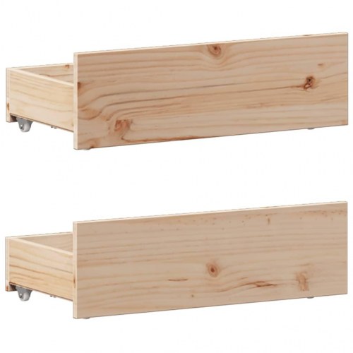 Seng med reol og opbevaring 75x190 cm - massivt fyrretræ (uden madras)