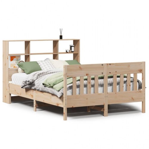 Sengeramme uden madras 120x200 cm massivt fyrretræ