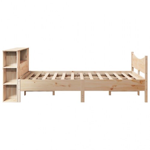 Sengeramme 160x200 cm i massivt fyrretræ med opbevaring