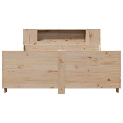 Sengeramme 160x200 cm i massivt fyrretræ med opbevaring
