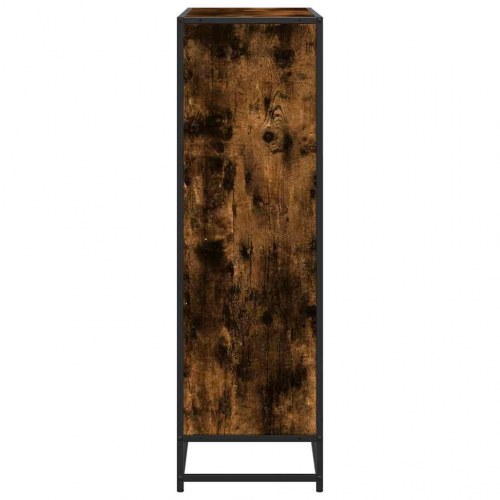 Bogreol 97,5 x 33 x 107,5 cm - røget eg