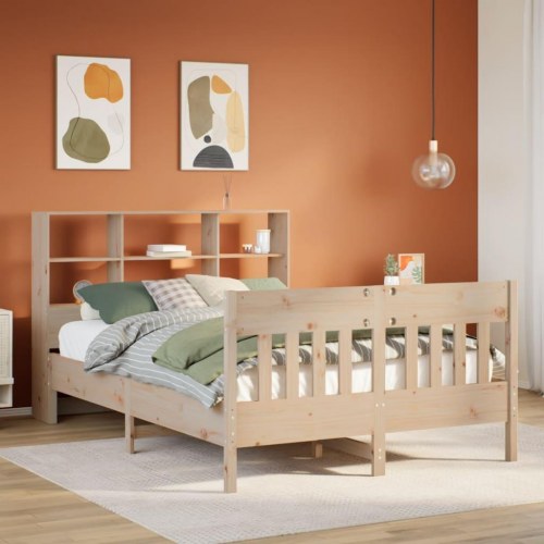 Sengeramme uden madras 160x200 cm massivt fyrretræ