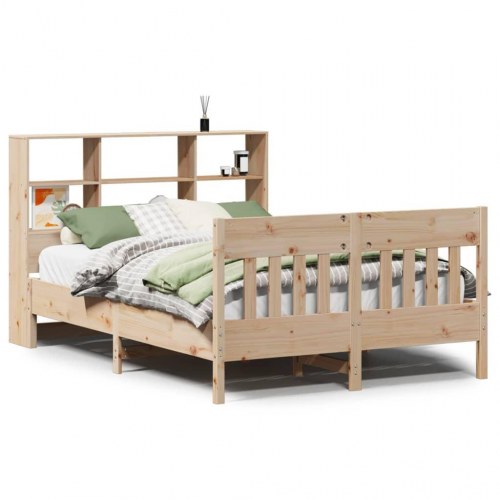 Sengeramme uden madras 160x200 cm massivt fyrretræ