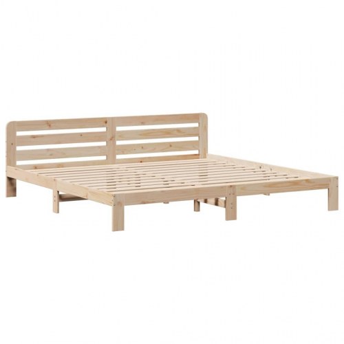 Sengeramme uden madras 180x200 cm massivt fyrretræ