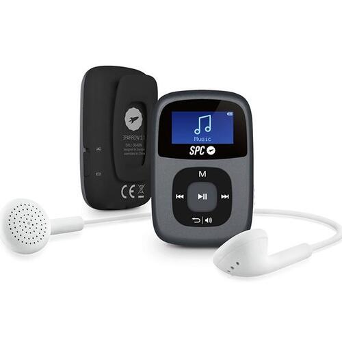 Mp3-afspiller SPC Sparrow 8648N 8GB RADIO WAV WMA Sort