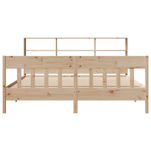Sengeramme uden madras 180x200 cm massivt fyrretræ