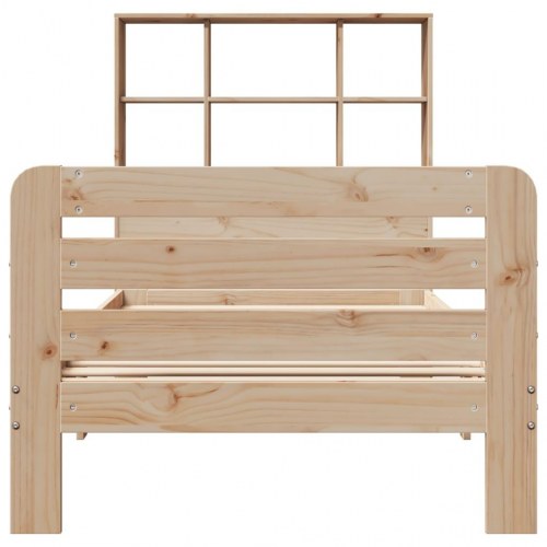 Sengeramme uden madras 90x200 cm massivt fyrretræ