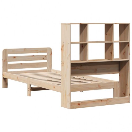 Sengeramme uden madras 90x200 cm massivt fyrretræ