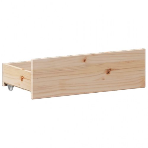 Seng med reol uden madras 140x190 cm - massivt fyrretræ