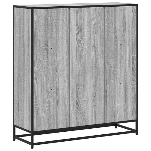 Bogreol med 9 rum 97,5 x 33 x 107,5 cm - grå sonoma-eg
