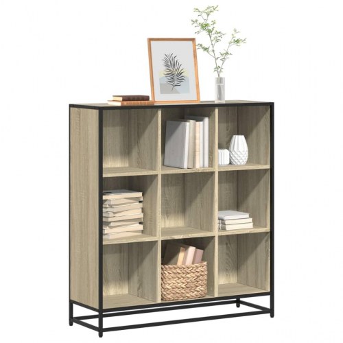 Bogreol med 9 rum 97,5 x 33 x 107,5 cm - sonoma-eg