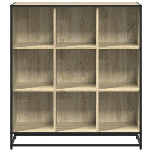 Bogreol med 9 rum 97,5 x 33 x 107,5 cm - sonoma-eg